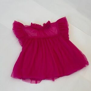 Vibrant Pink Tulle Top